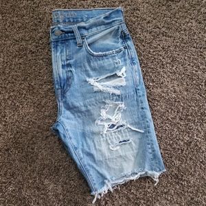 America Eagle Men's Distressed Shorts